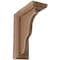 Ekena Millwork 3 1/2"W x 7"D x 9"H Hamilton Traditional Wood Vintage Decor Bracket, Weathered Brown BKTWD03X07X09HABR - alternate 1
